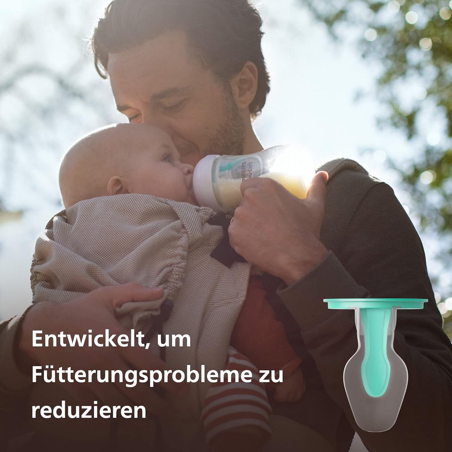 Philips Avent Natural Response - With AirFree Vents - Baby Bottle – 1 Pack, 0m+,125ml