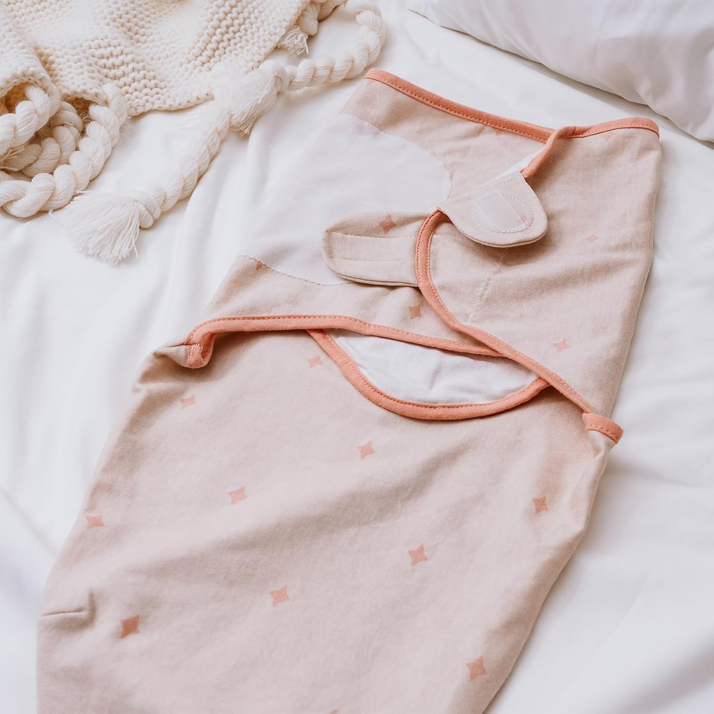 Pack of 3 Swaddle blankets - muted blush