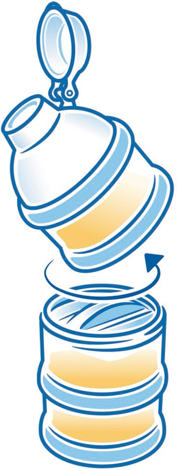 NUK milk powder Dispensers BPA-Free, Set of 3, petrol
