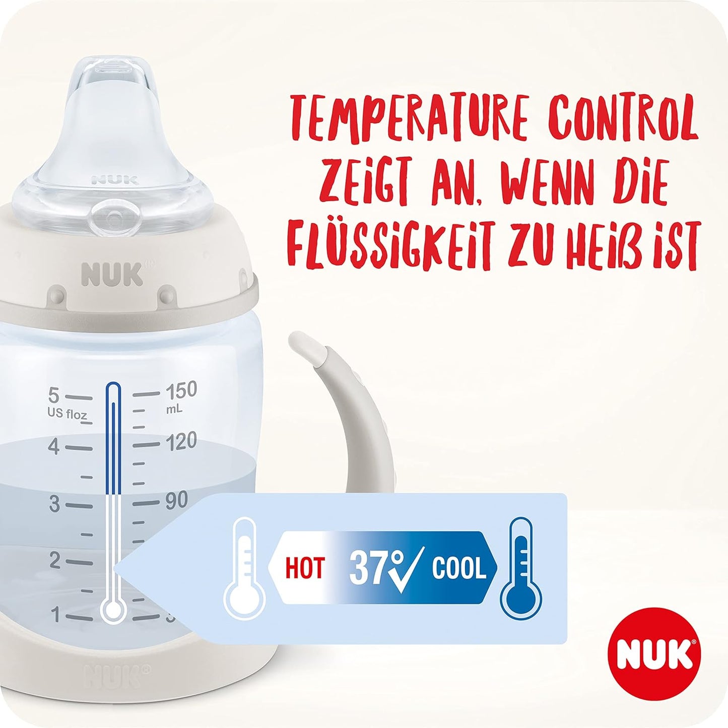 NUK First Choice+ Drinking Bottle - Natural - Winnie the Pooh