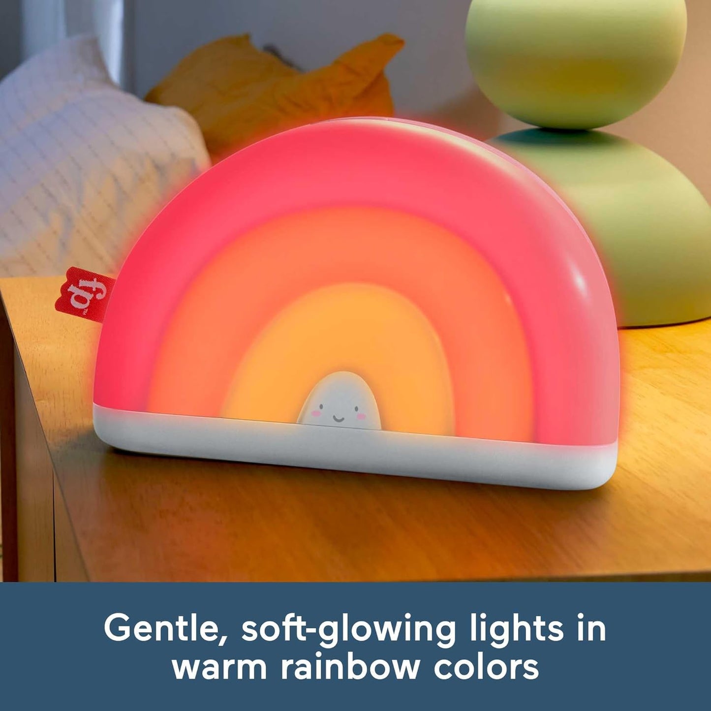 Fisher-Price Soothe & Glow Rainbow Sound Machine with Music and Lights