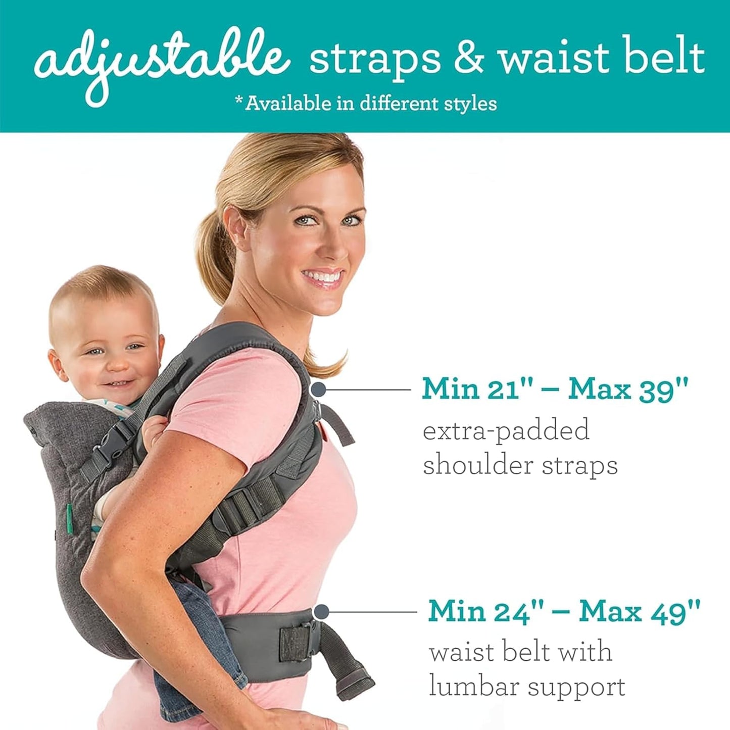 Infantino - Flip Advanced 4-in-1 Convertible Carrier - Grey