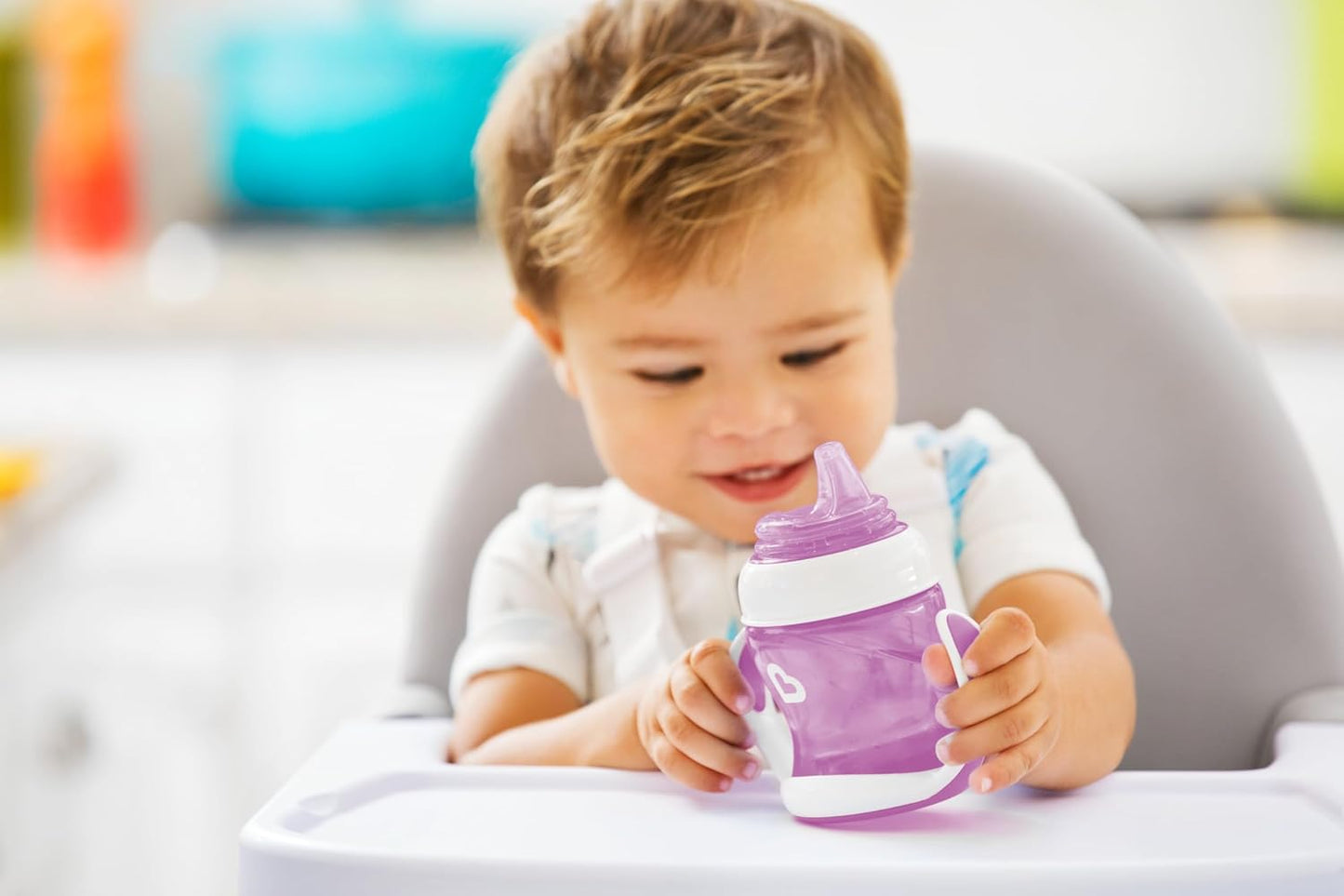 Munchkin Gentle Transition Trainer Cup, 4m+, Purple