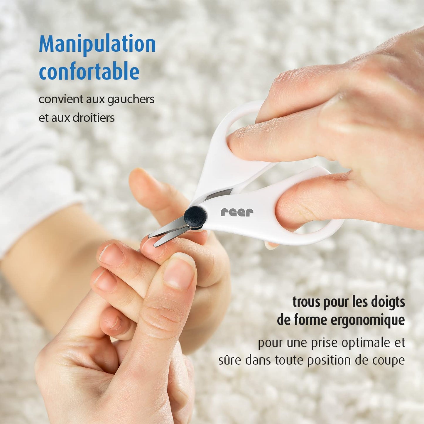 Reer BabyCare Nail Set - Nail Scissors & Clippers - White