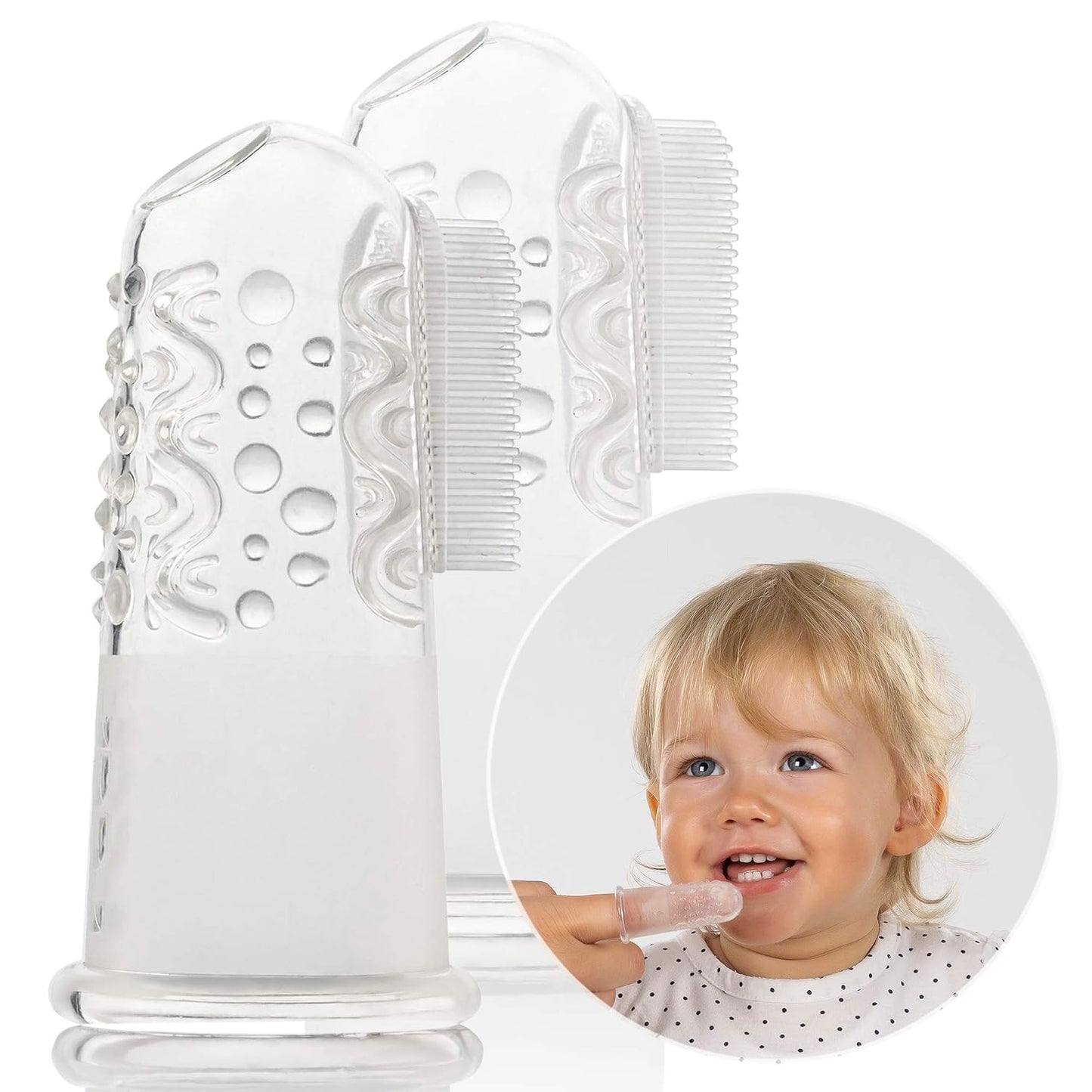 Reer Pack of 2 Baby Silicone Toothbrush