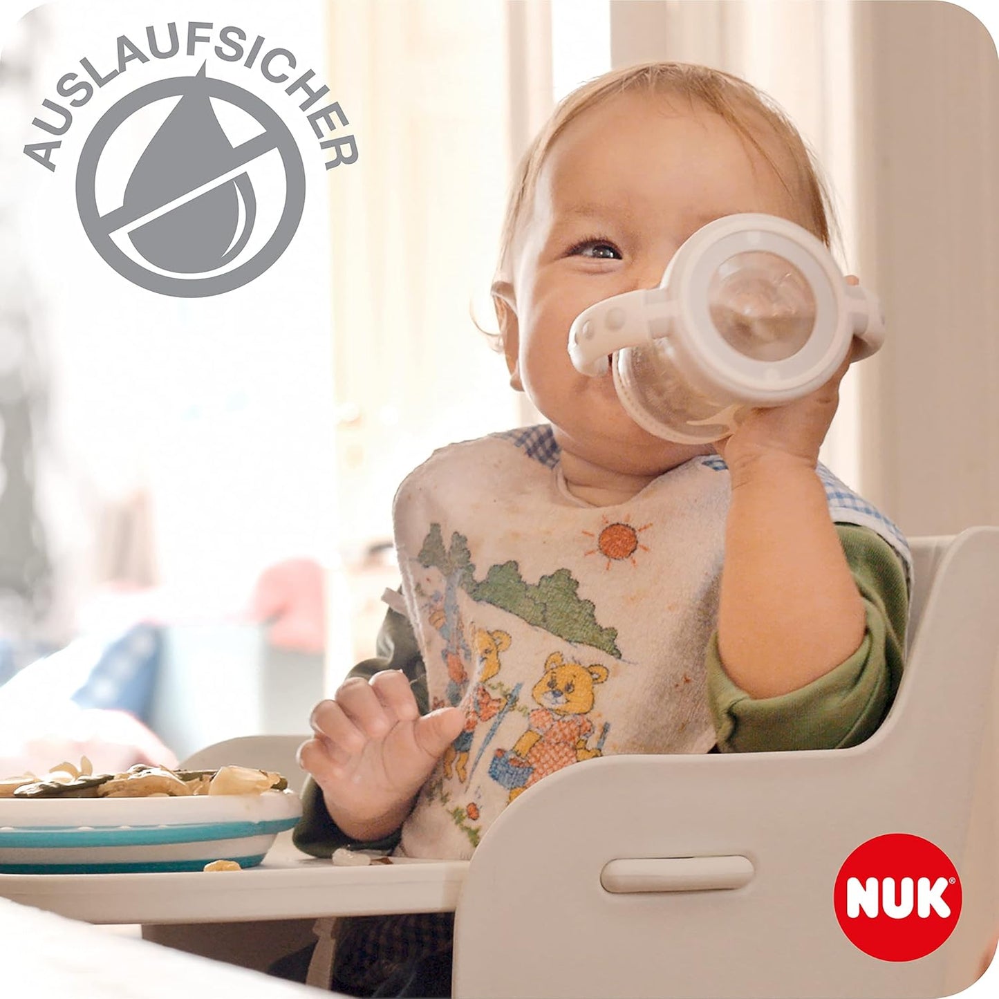 NUK First Choice+ Drinking Bottle - Natural - Winnie the Pooh