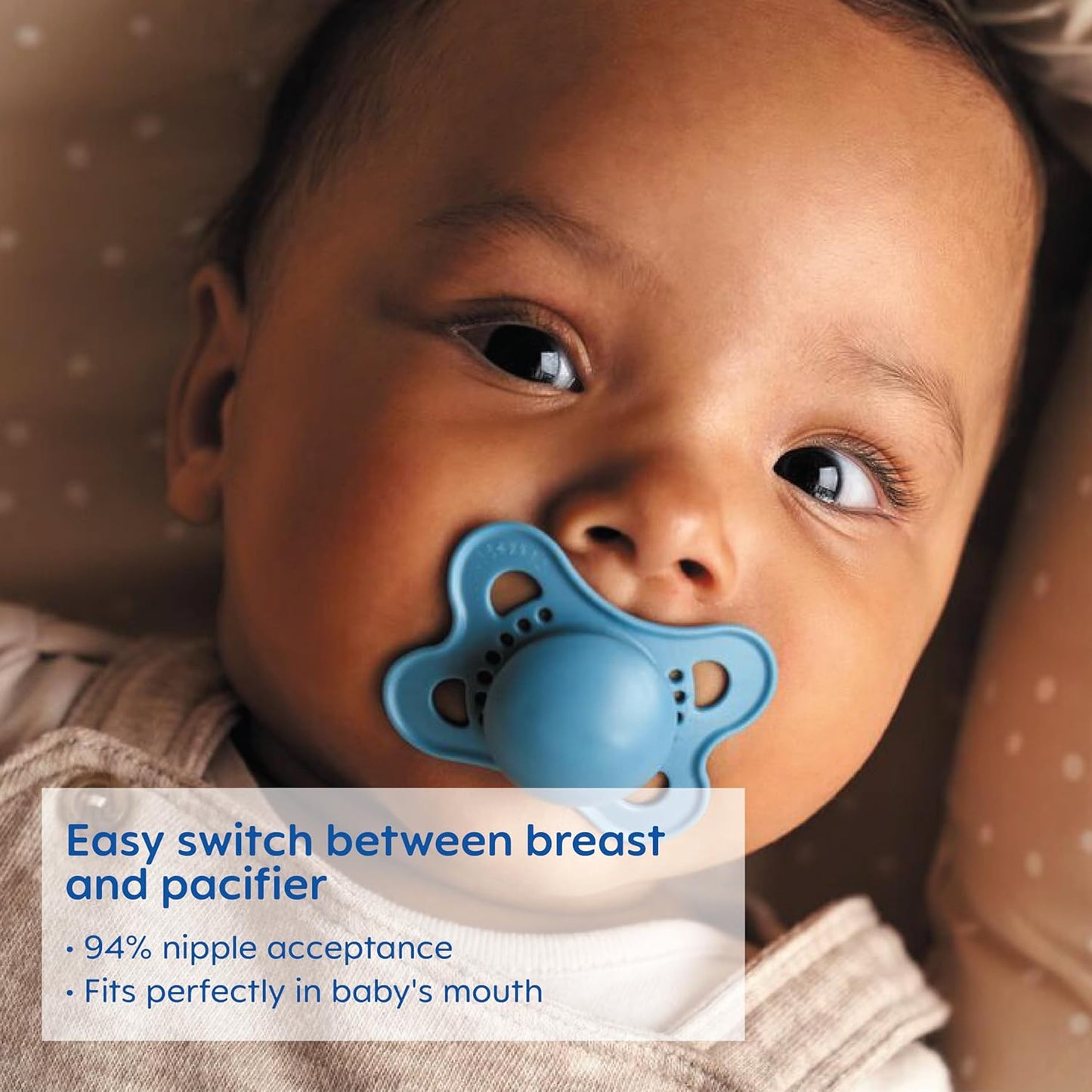 MAM Original - Pack of 2 Skin Soft Silicone Pacifiers - 0-6 Months - Pink/Mummy