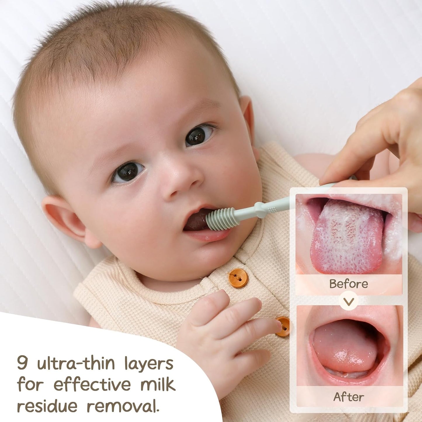 Baby Finger Toothbrush & Tongue Oral Cleaner Kit (Blush)