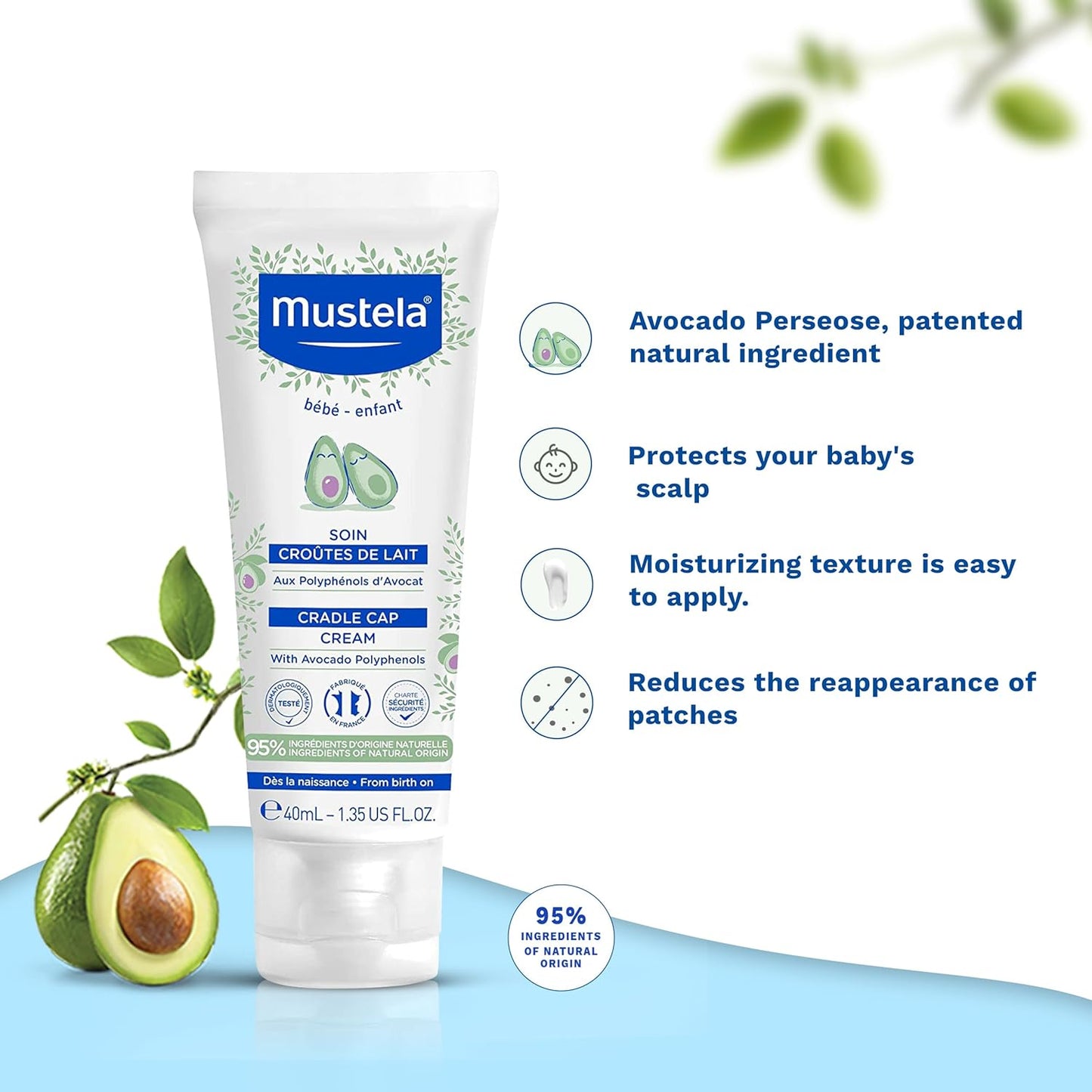 Mustela Baby Cradle Cap Cream - 40ml