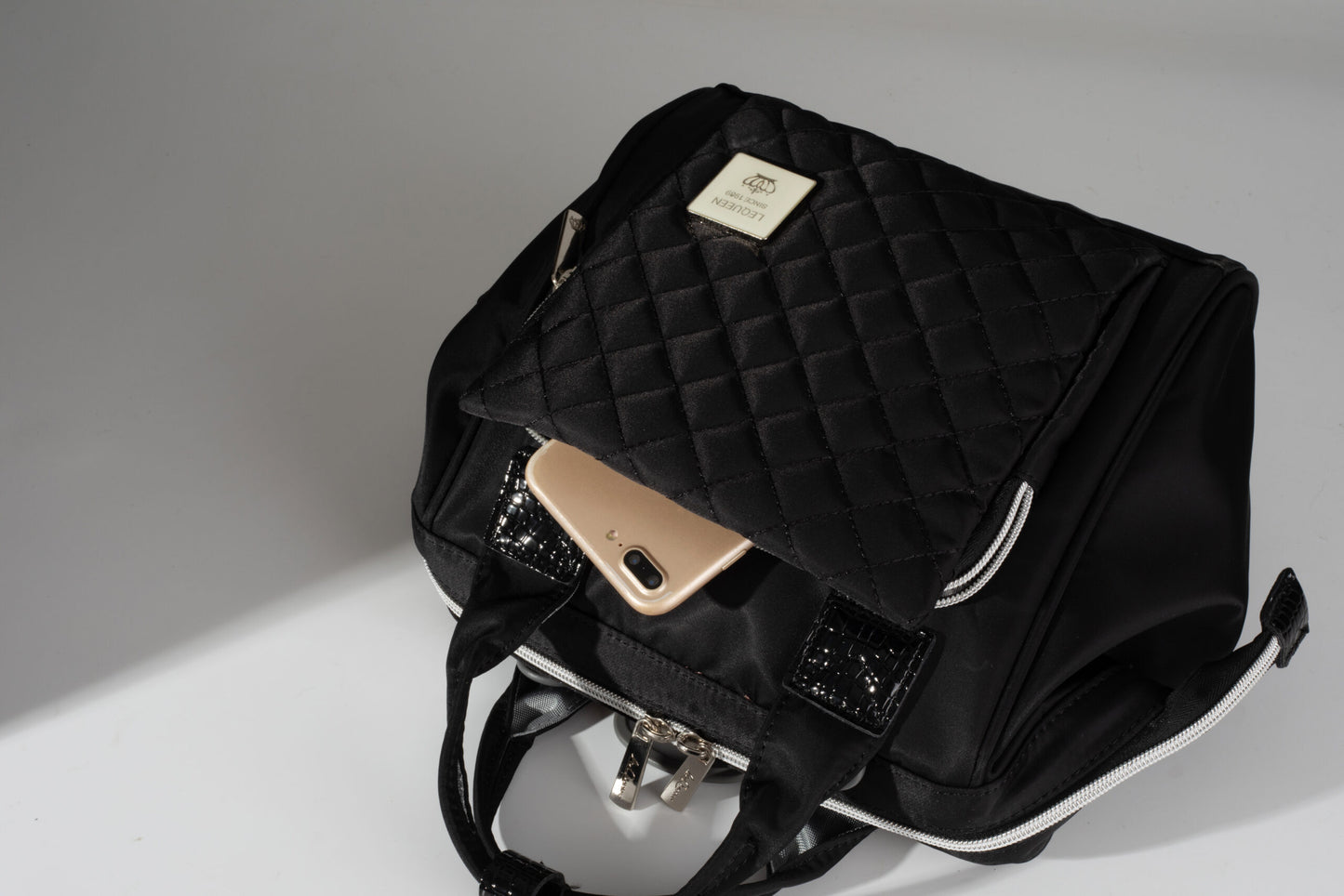 Lequeen Diamond 7TH Edition Mini Mommy Bag - K Cover Black