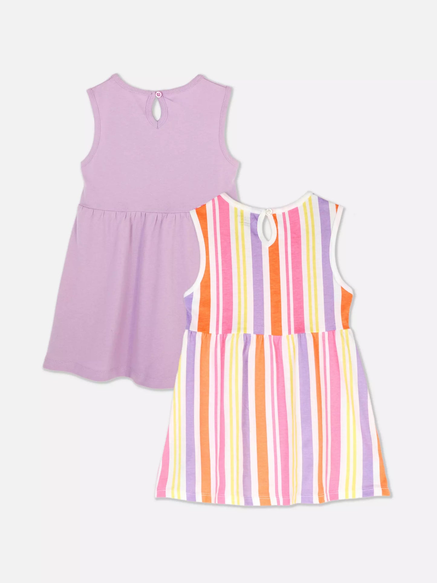 Pack of 2 baby girl jersey cotton dresses