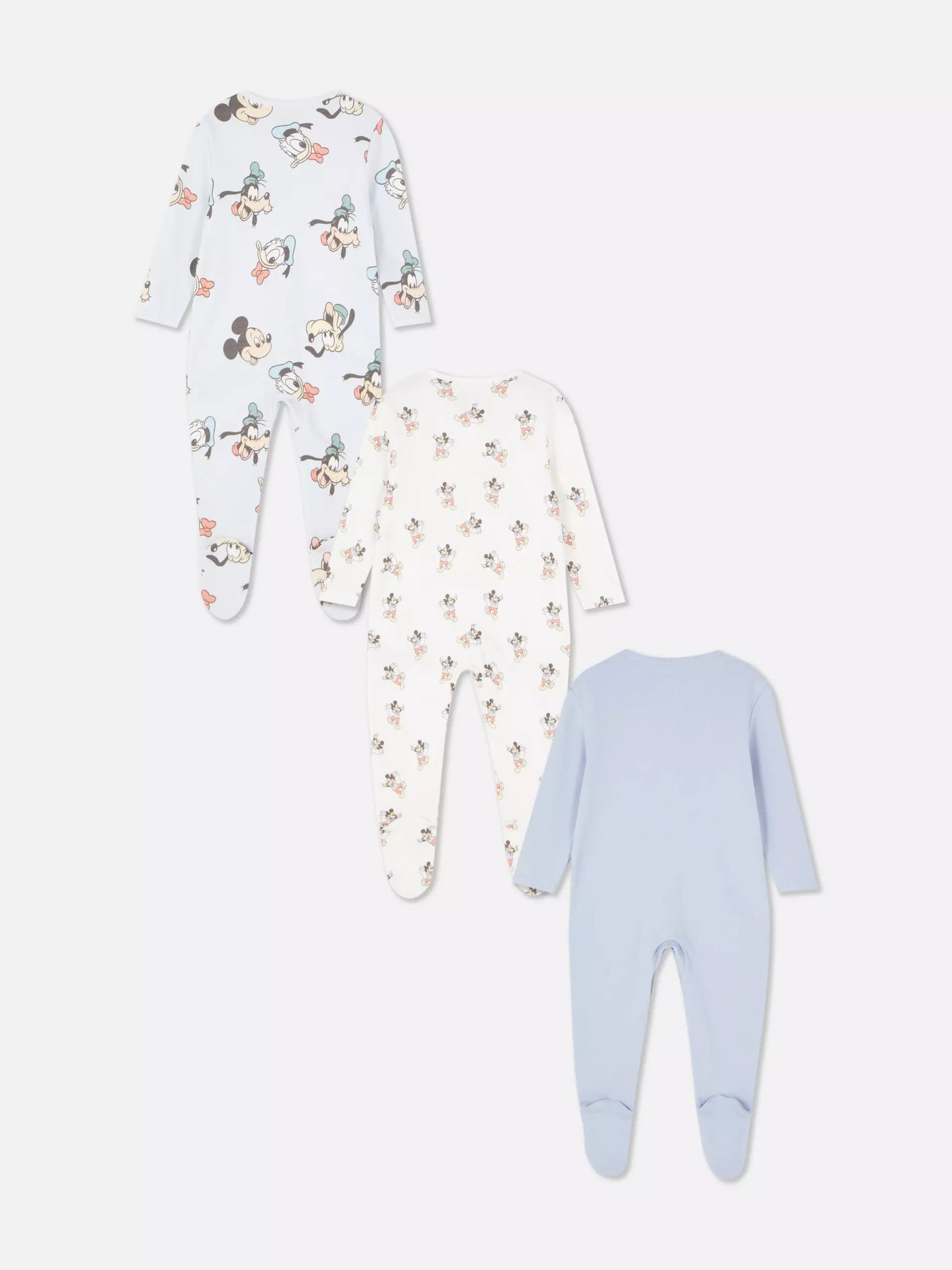 Mickey Mouse & Friends - Pack of 3 sleepsuits