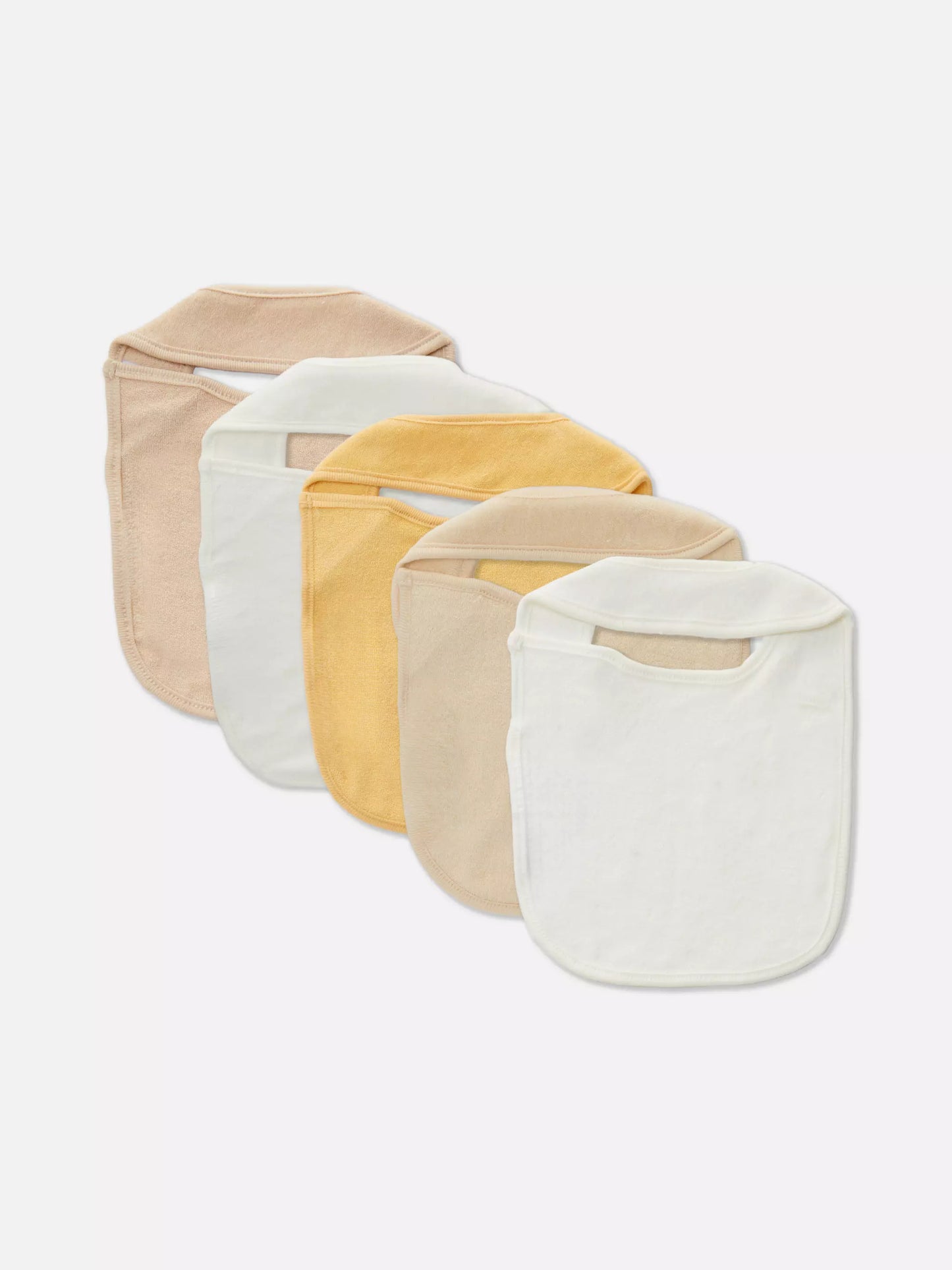 Pack of 5 towelling bibs - Sheap