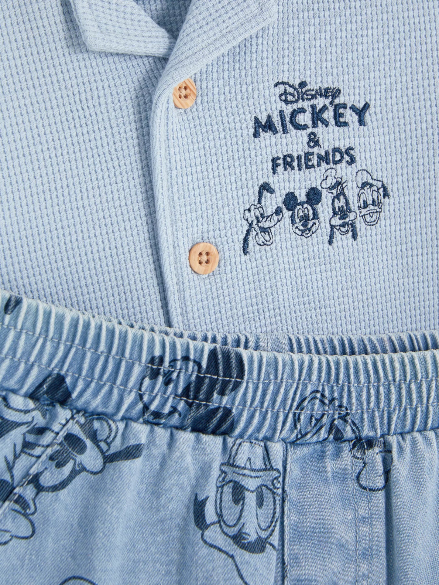 Mickey Mouse & Friends Polo Shirt and Denim Shorts Set