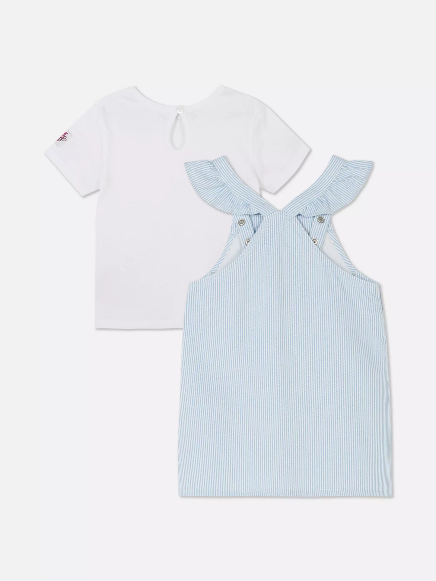 Stitch T-Shirt and Pinafore Dress Set