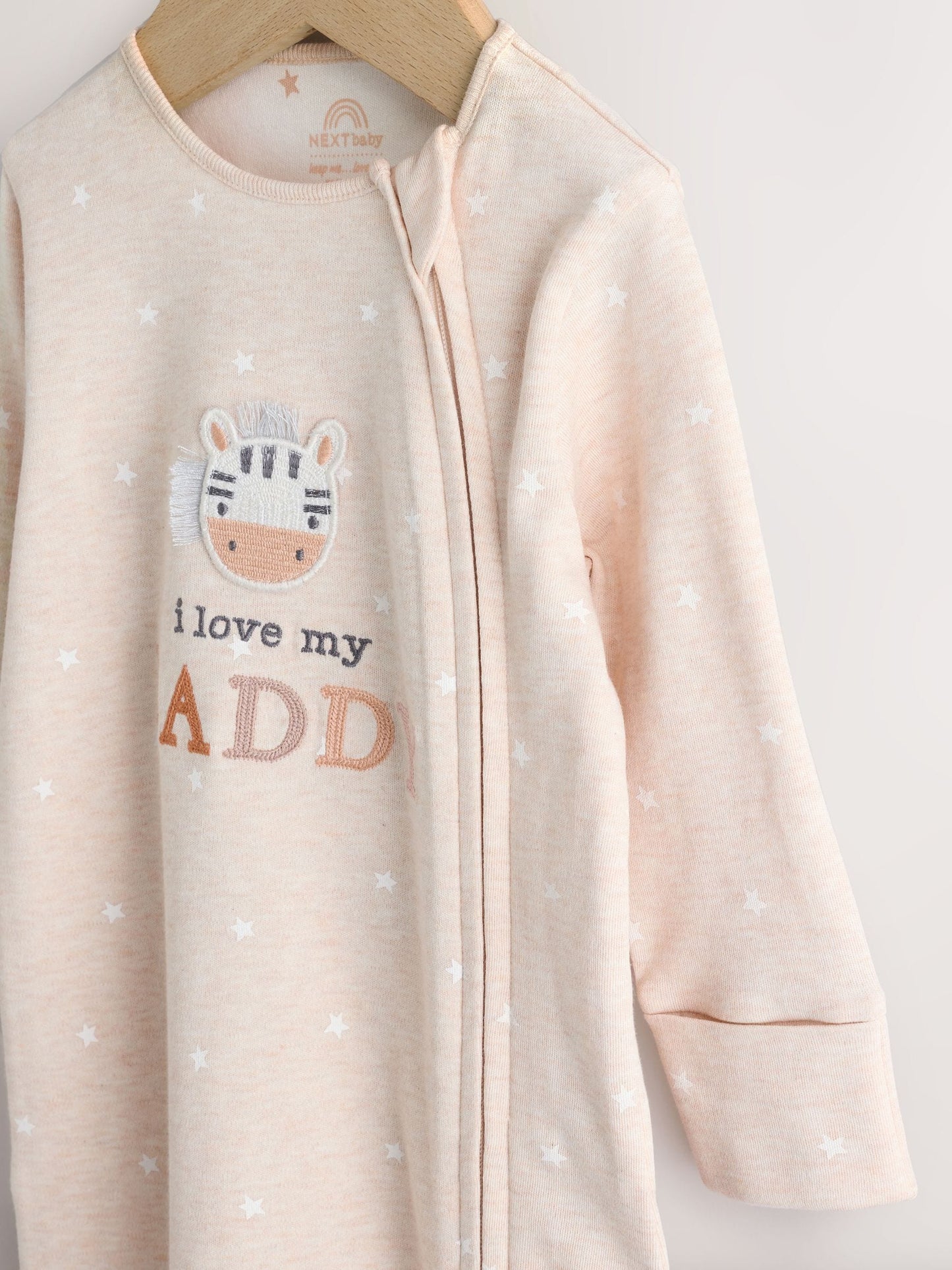 I Love My Daddy - Two Way Zip Baby Sleepsuit