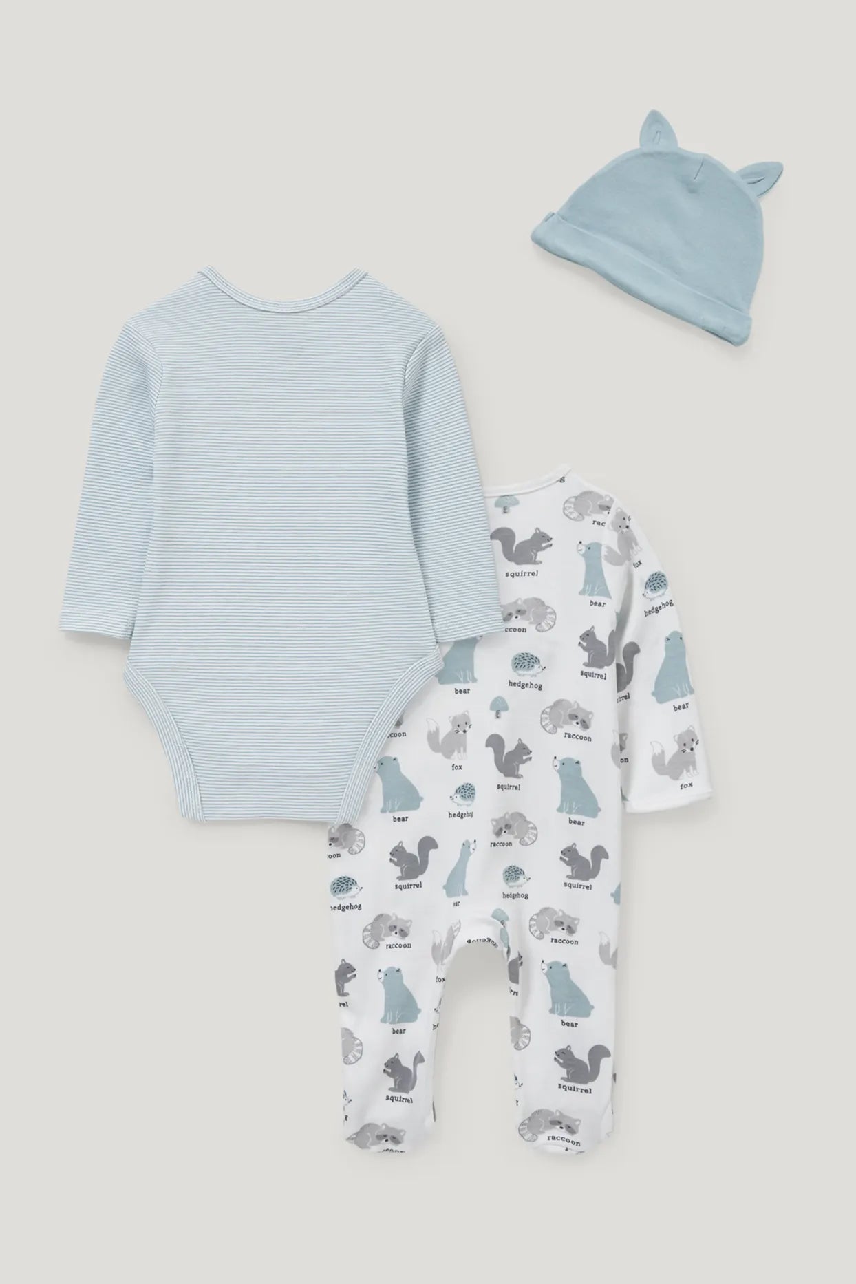 I’m new here - Blue - 3 pieces baby set