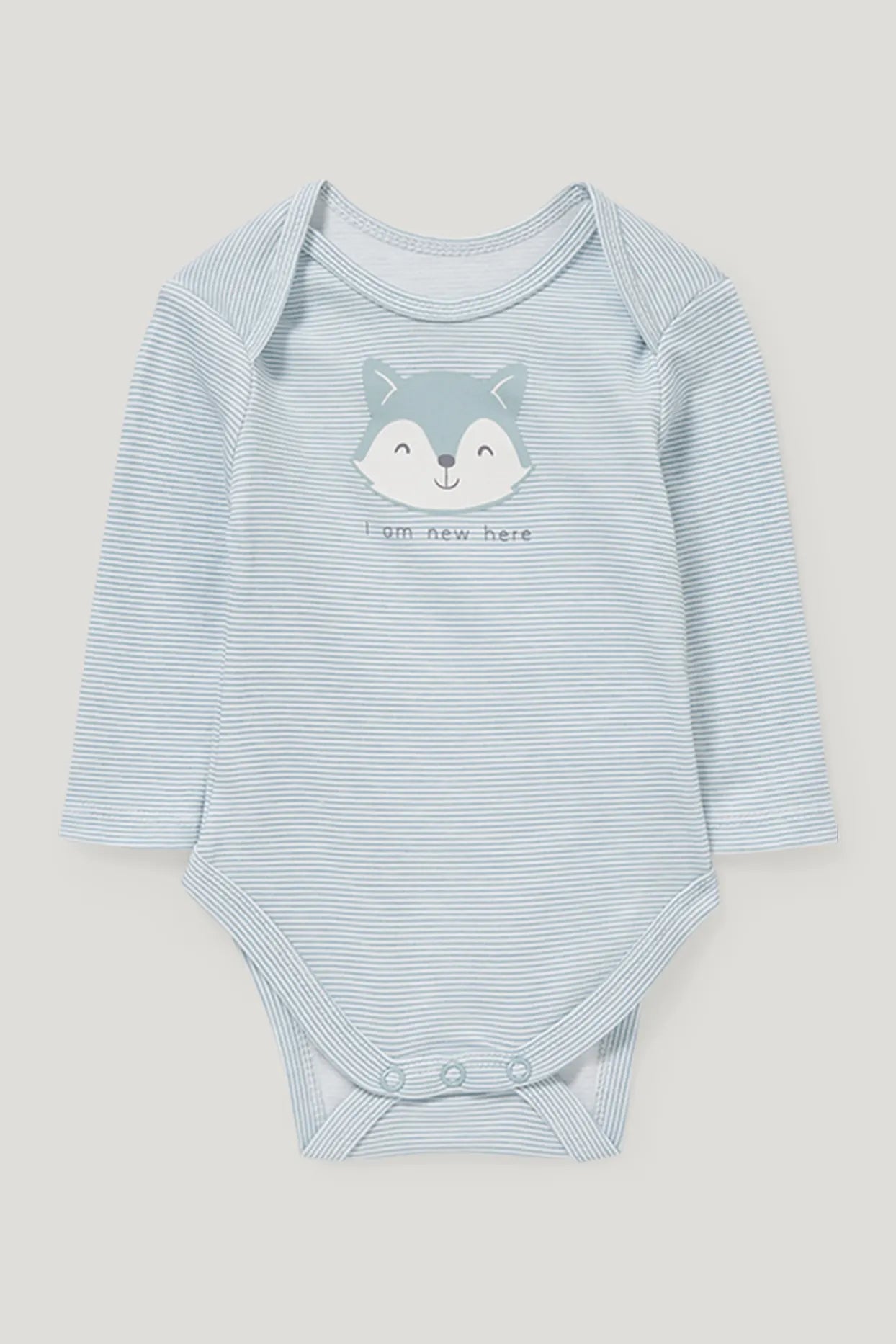 I’m new here - Blue - 3 pieces baby set