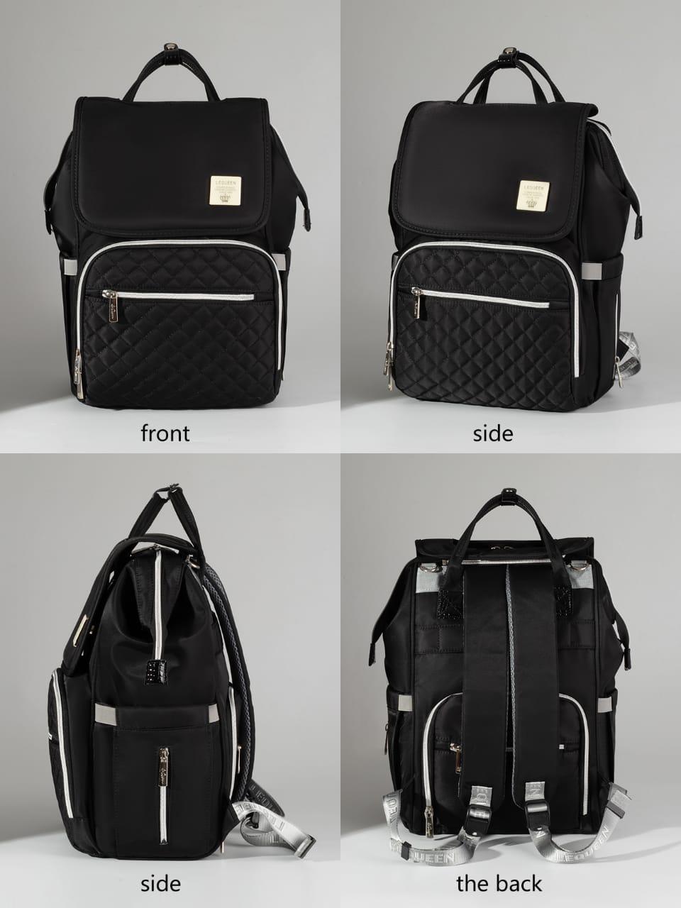 Lequeen Diamond 7TH Edition - D K Cover diaper bag set - Black