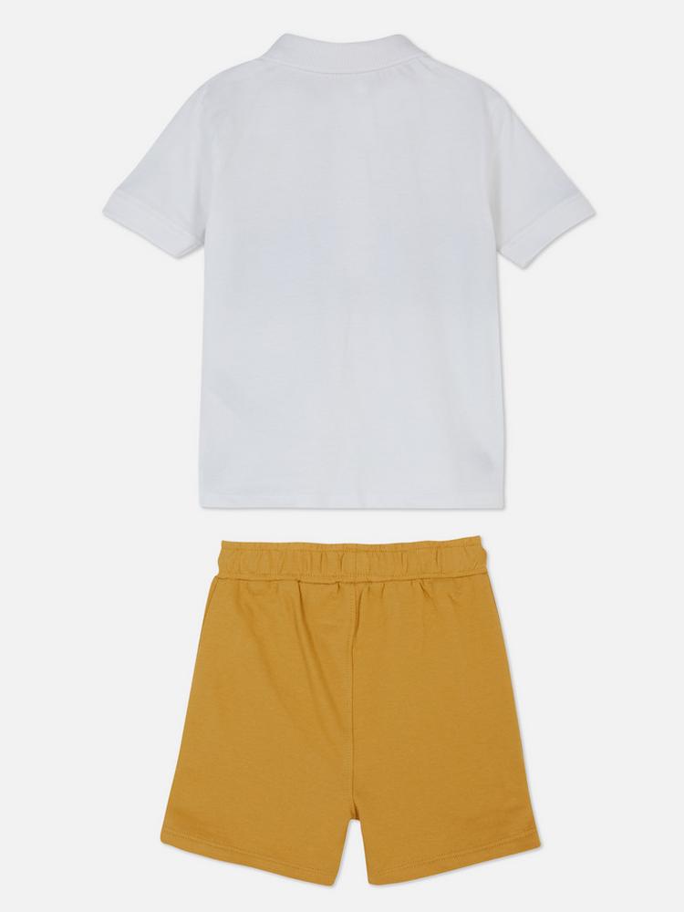 Baby Boy Polo Shirt and Shorts Set