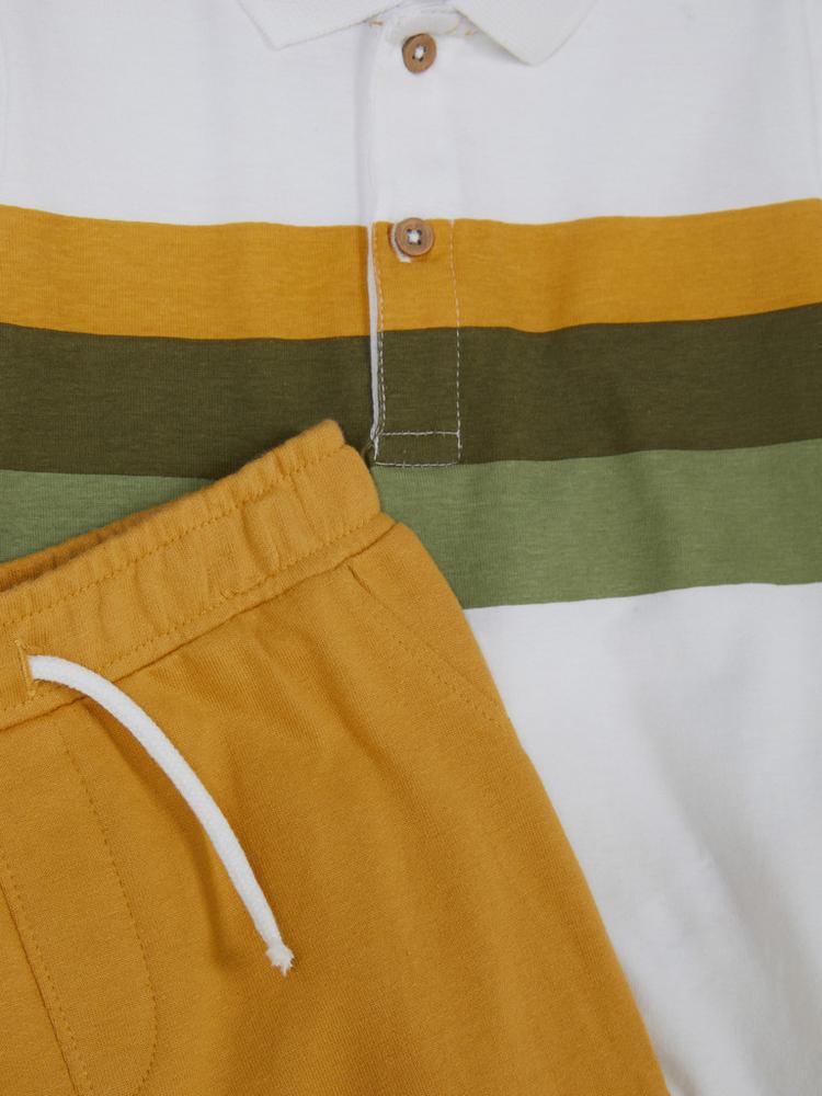 Baby Boy Polo Shirt and Shorts Set