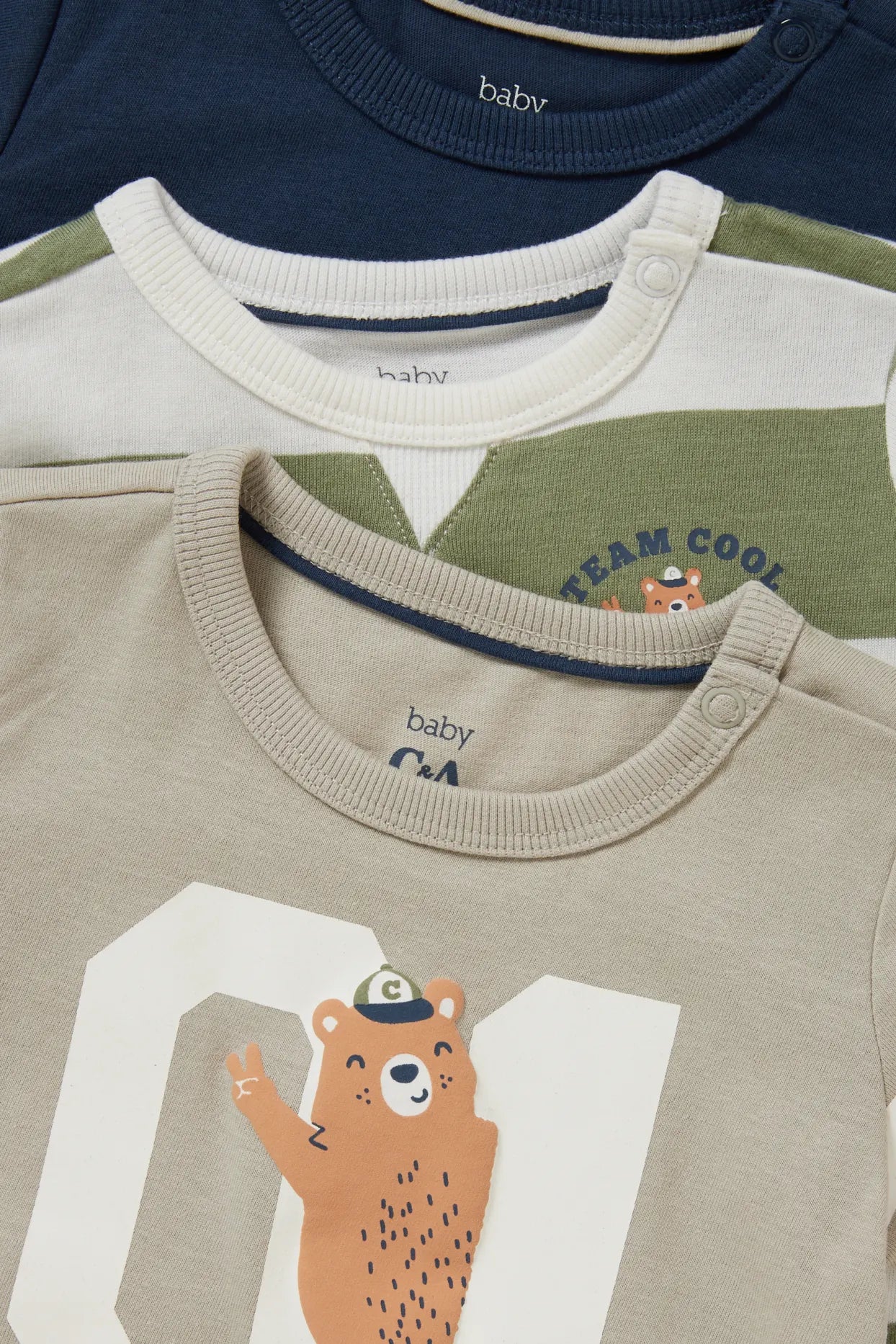 Pack of 3 T-shirts - Cute Bear club
