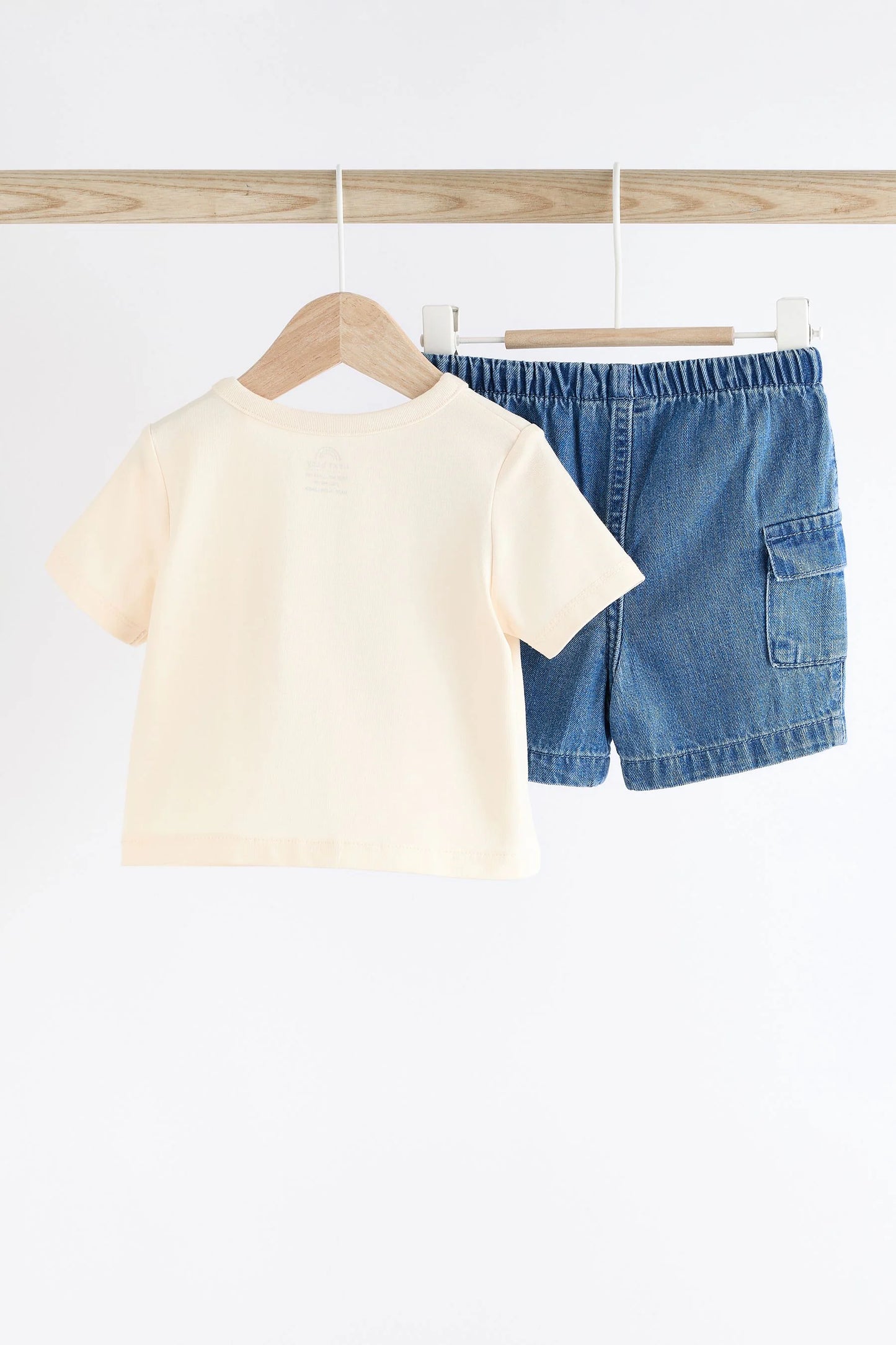 Boat Baby T-Shirt and Denim Shorts