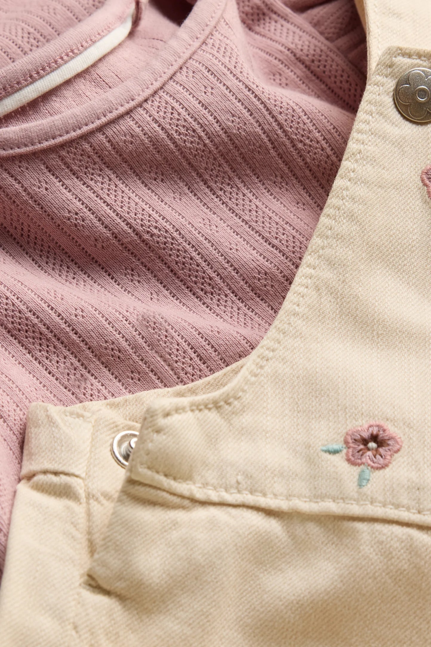 Floral - baby Dungarees set - 2 piece