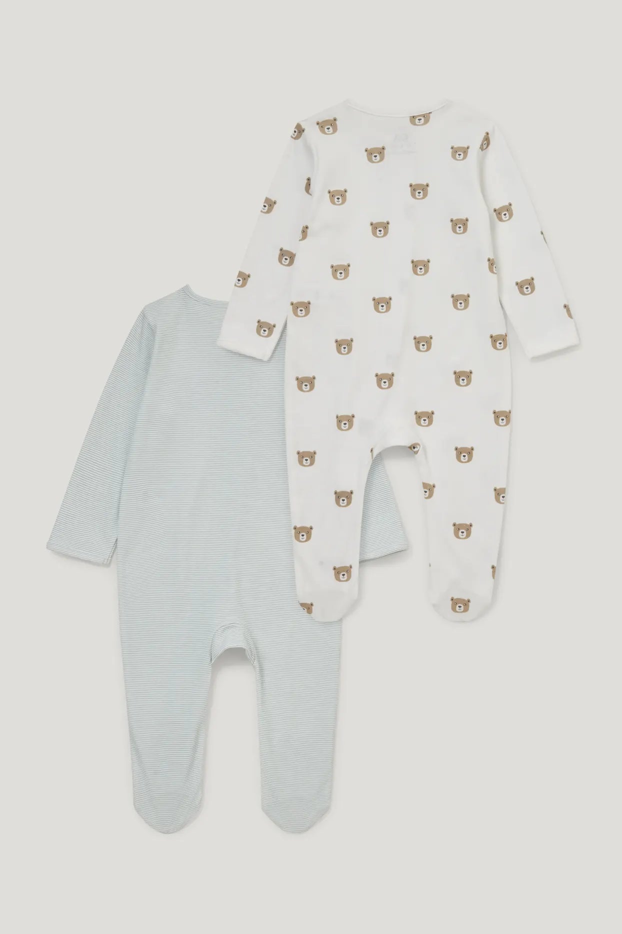 Pack of 2 baby Sleepsuits - teddy bear