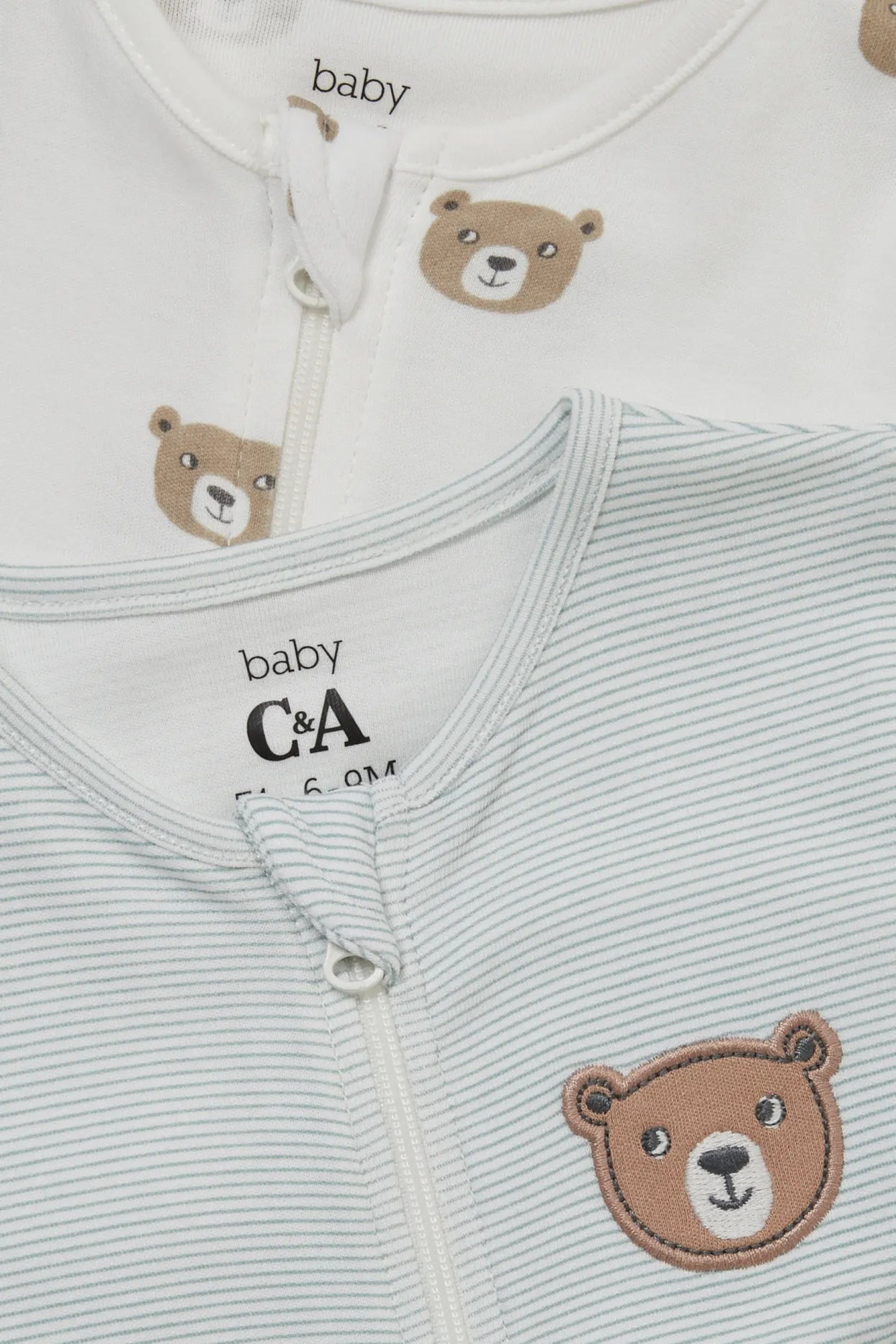 Pack of 2 baby Sleepsuits - teddy bear
