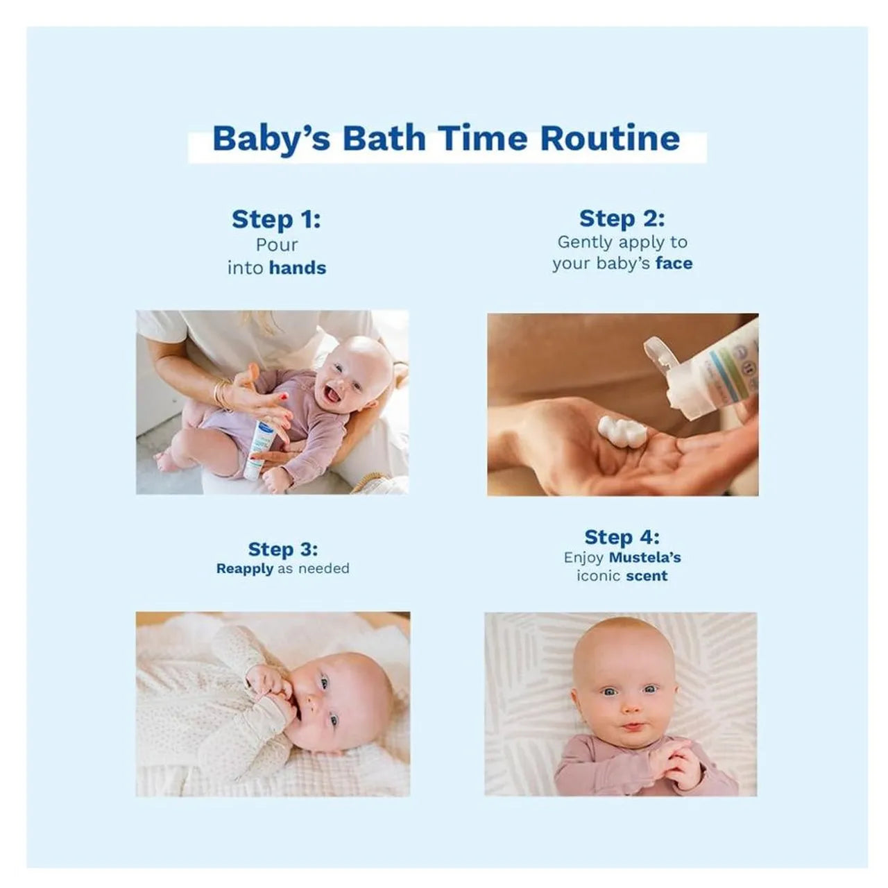 Mustela Hydra Bebe Face Cream - Daily Baby Moisturizer with Natural Avocado - 40ml