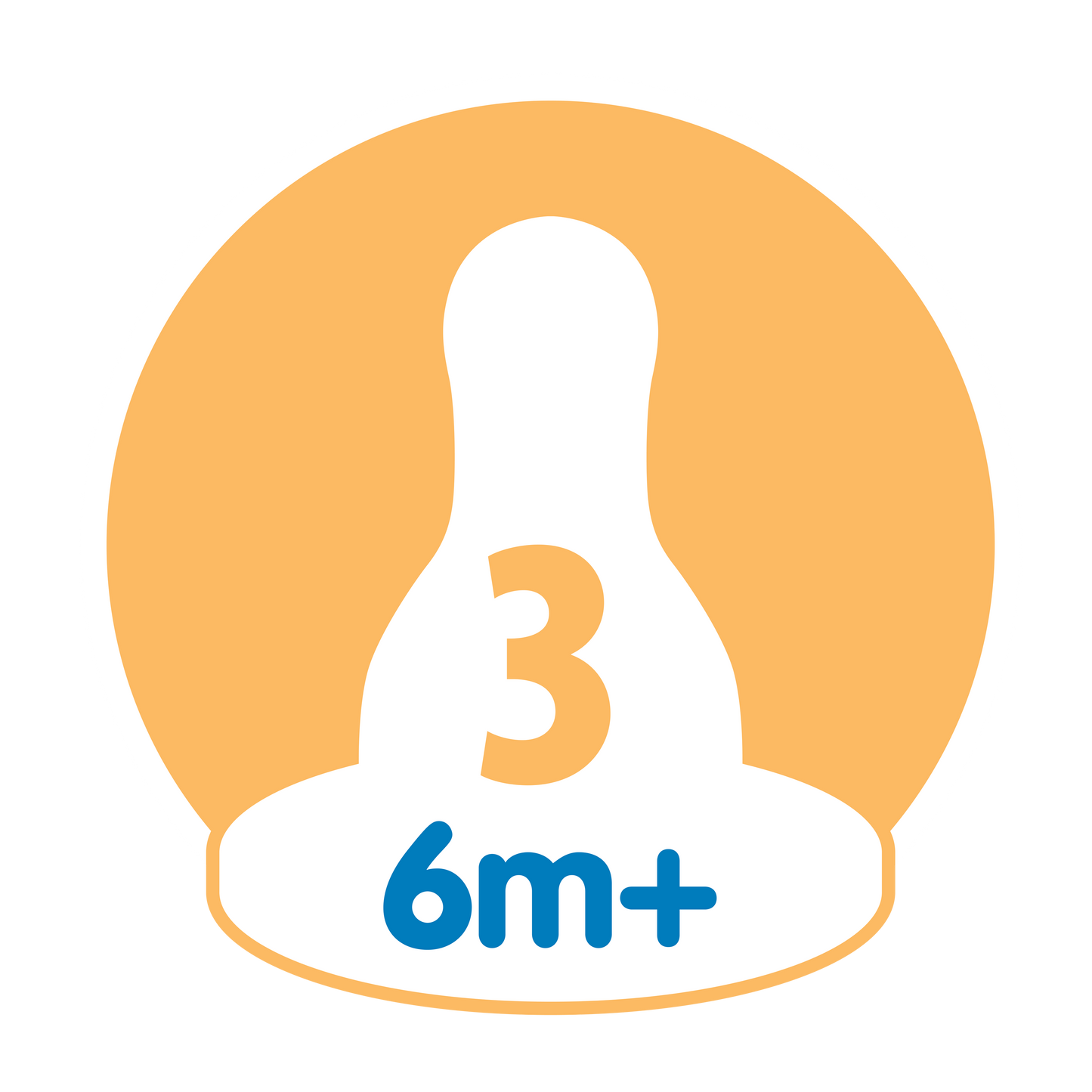 Dr. Brown’s Narrow Neck Options+ Nipple, Level-3 (6m+), 2-Pack