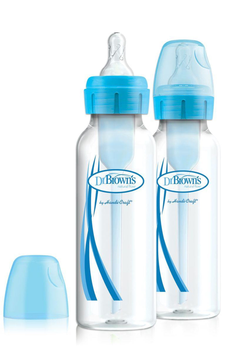 Narrow Neck Options+ Bottle 250ml, Blue, 2-pack