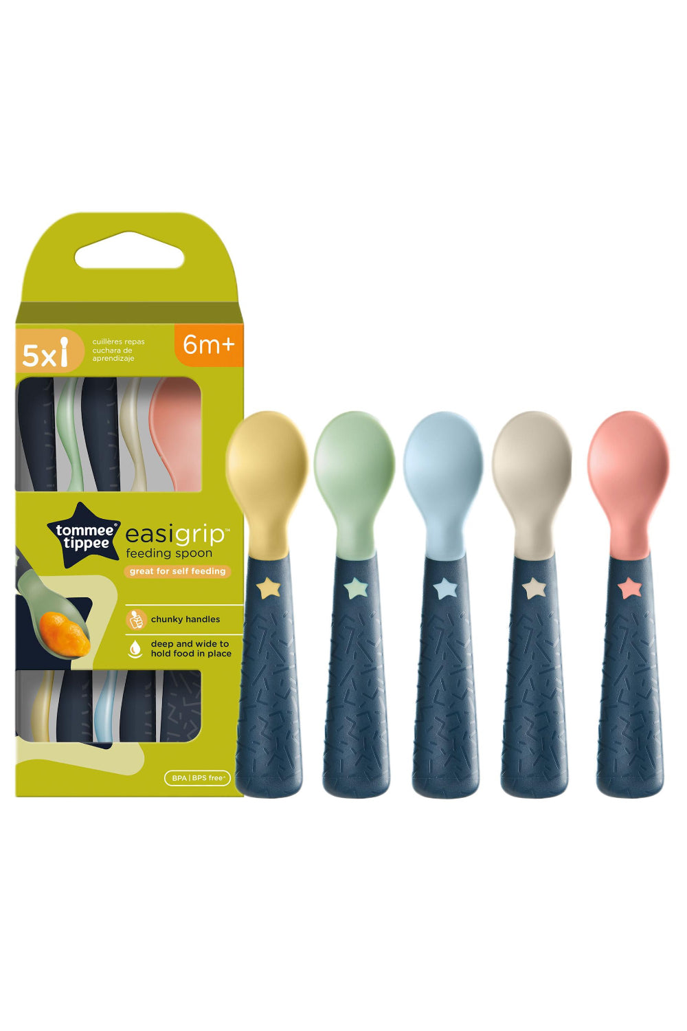 Softee Weaning Spoons, Set of 5 - 6m+
