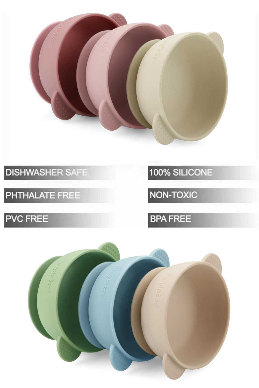 Baby Stay Put Silicon bowl with Suction