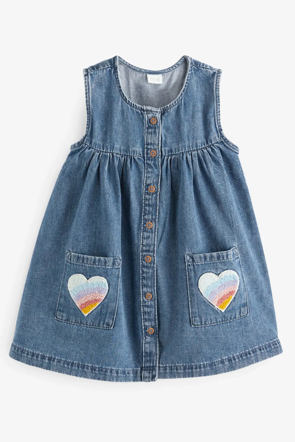 Heart Detail Denim Dress