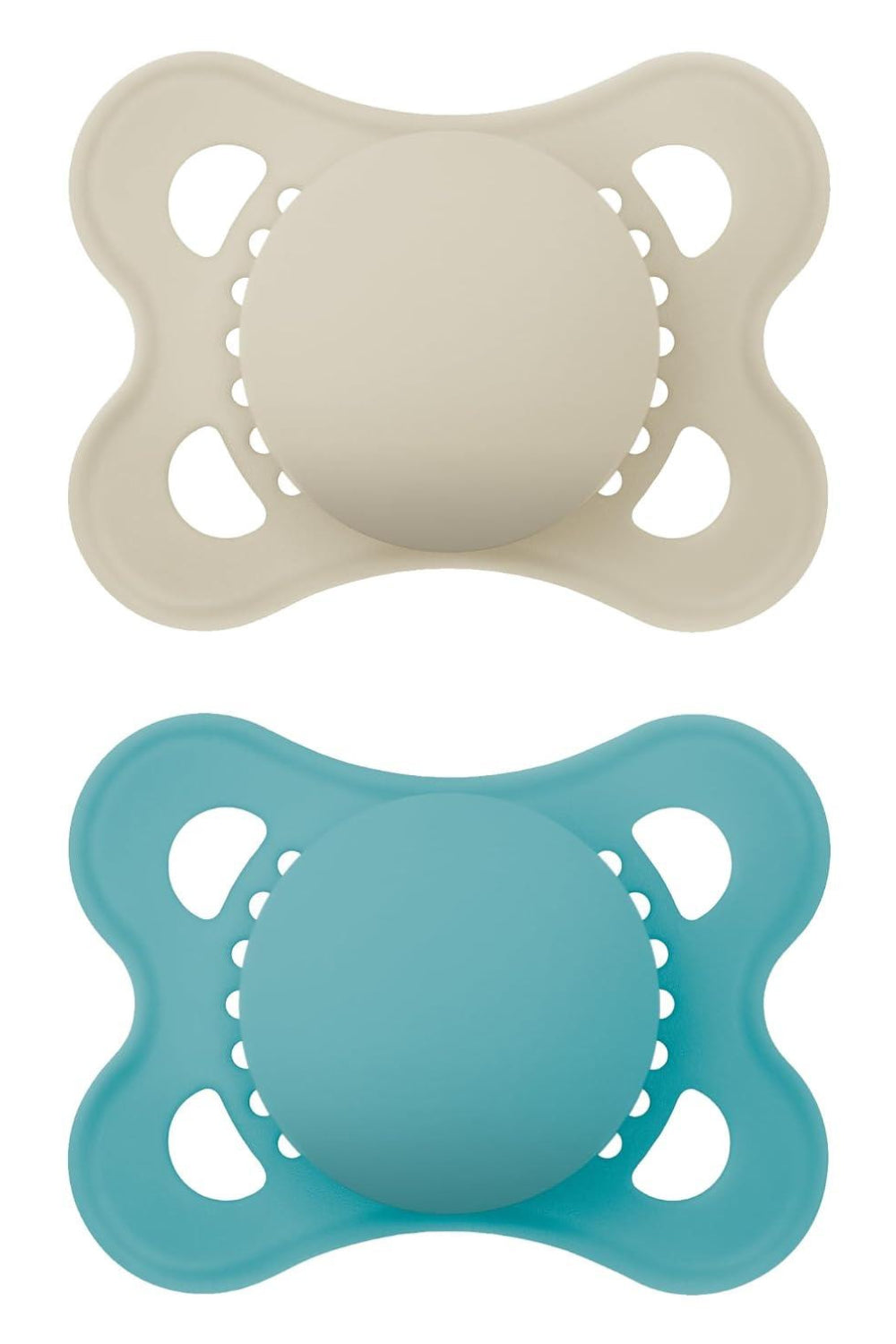 MAM Original - Pack of 2 Skin Soft Silicone Pacifiers - 0-6 Months - Blue