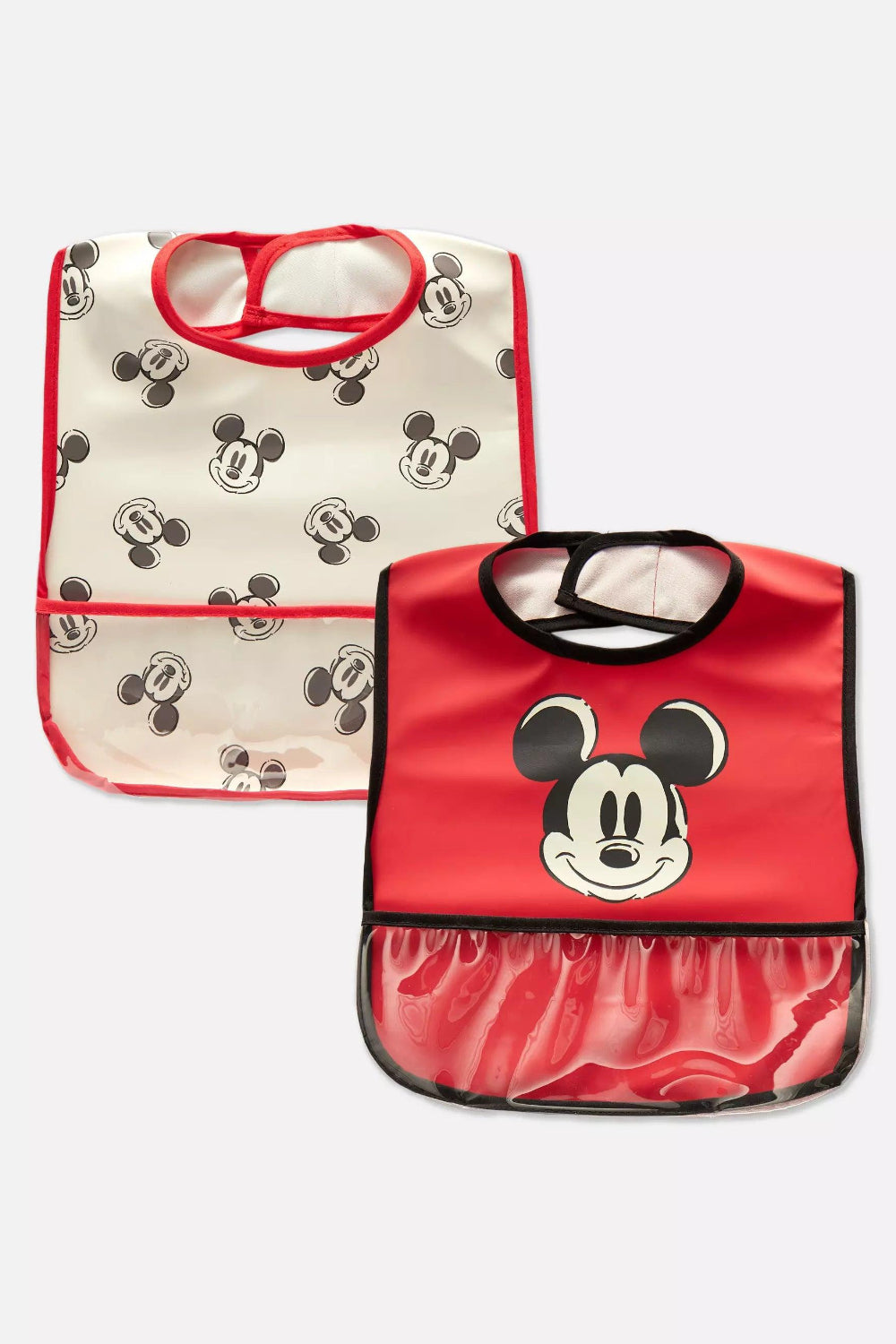 Pack of 2 wipeable bibs with pocket - Mickey Mouse