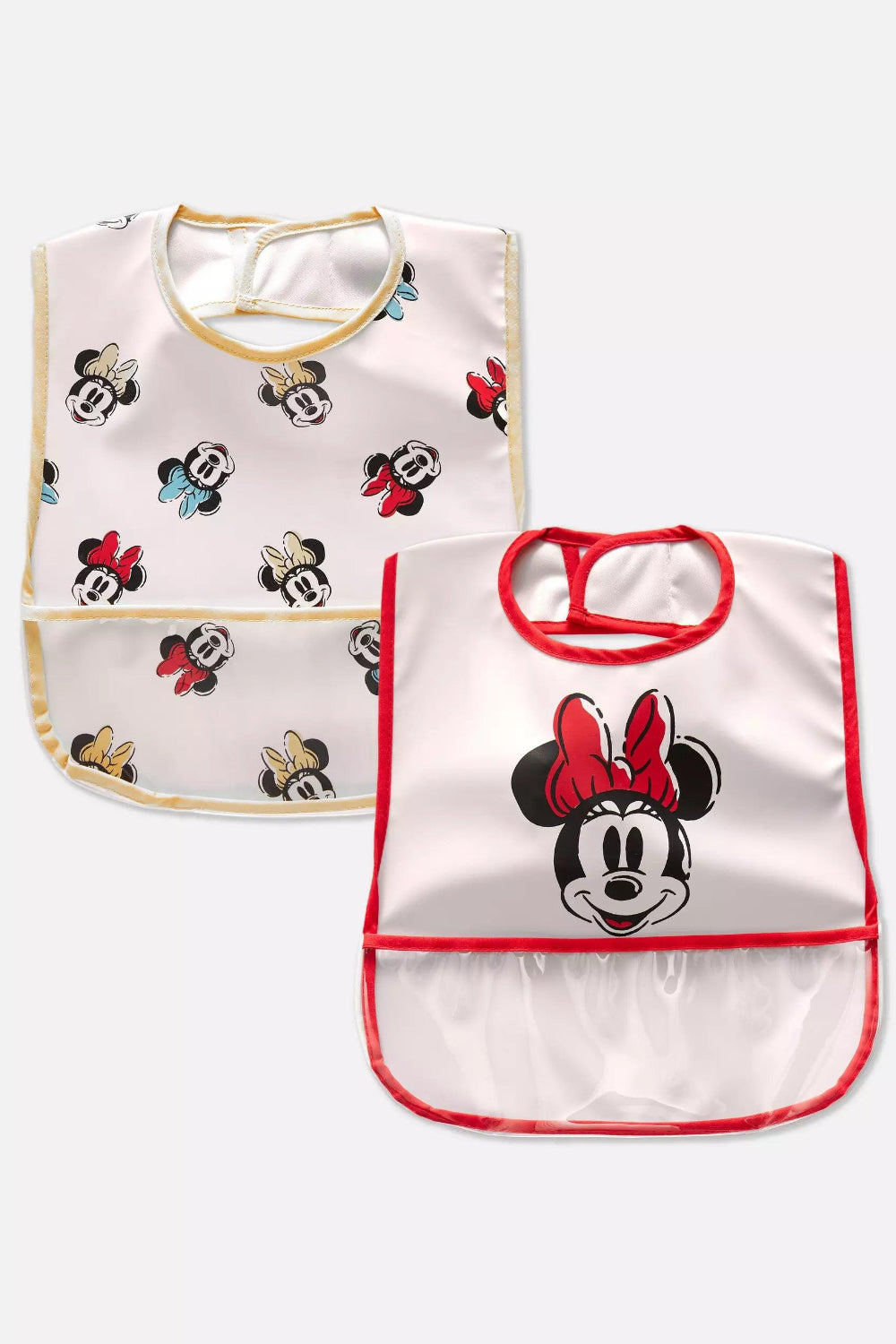 Pack of 2 wipeable bibs with pocket - Minnie Mouse