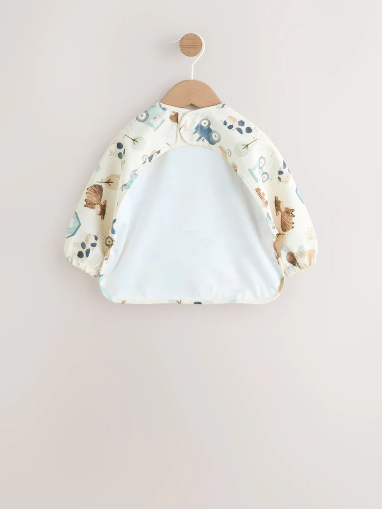 Weaning And Feeding Sleeved Bib - Natural fun