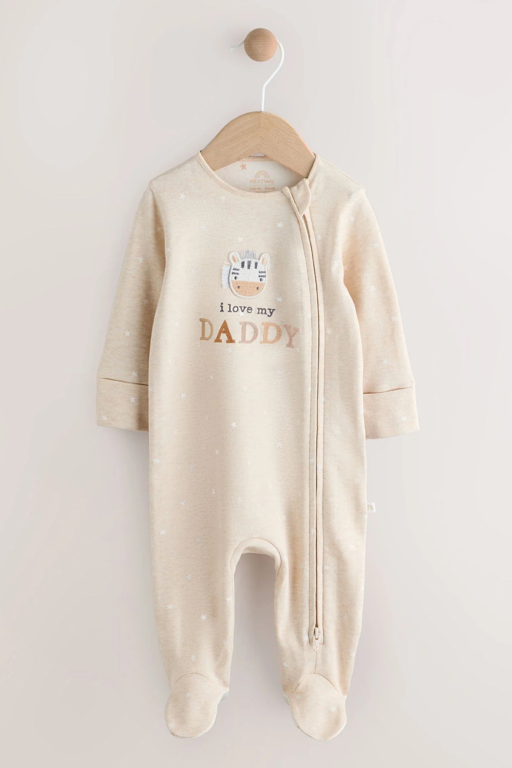 I Love My Daddy - Two Way Zip Baby Sleepsuit
