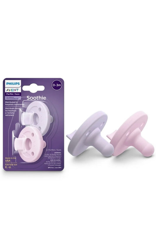 Philips Avent Soothie Pacifiers - Pack of 2 - 0/3 Months, USA Edition