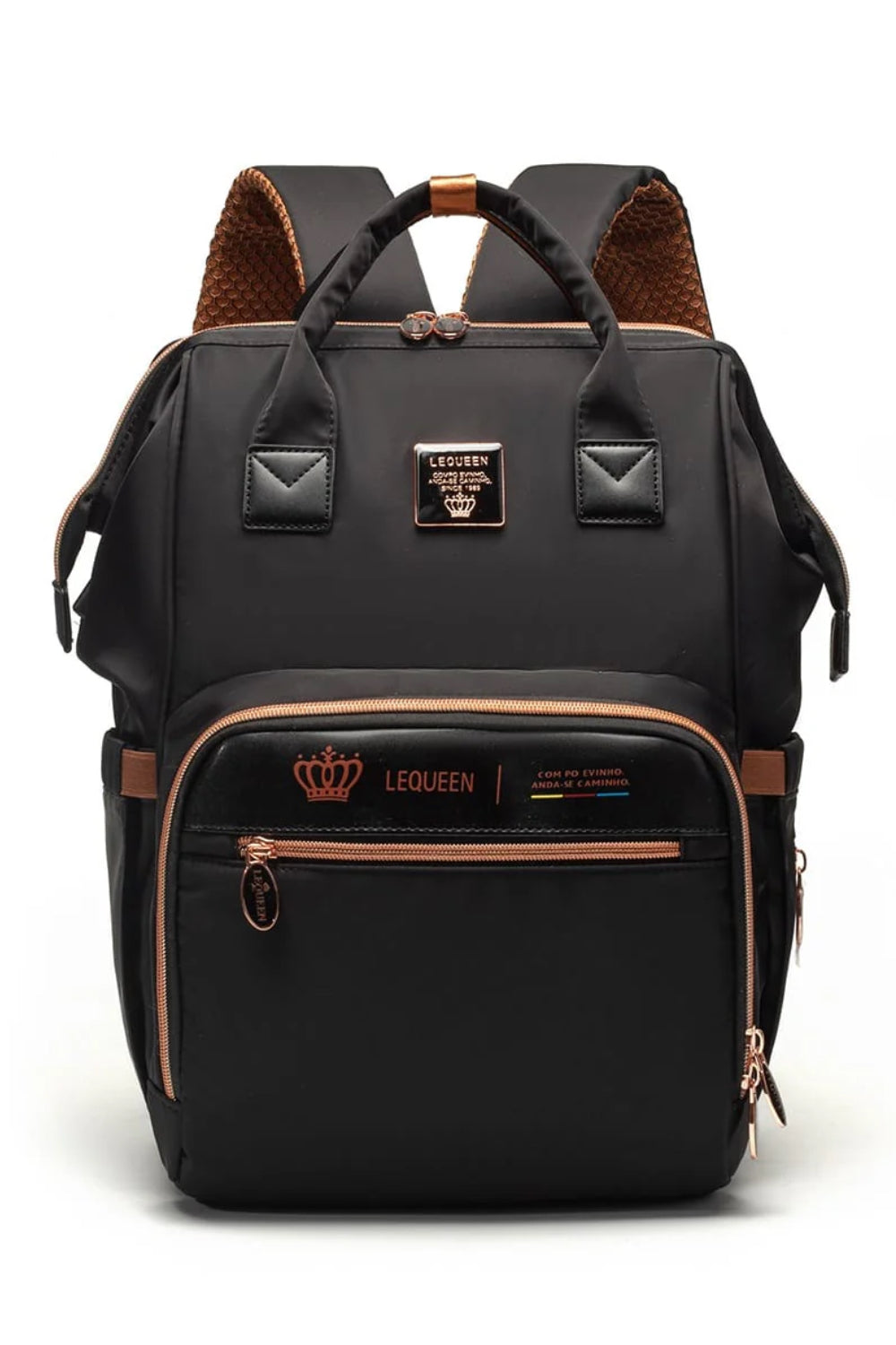 Lequeen Diamond 8TH Edition - GOLD New classic diaper bag - Black