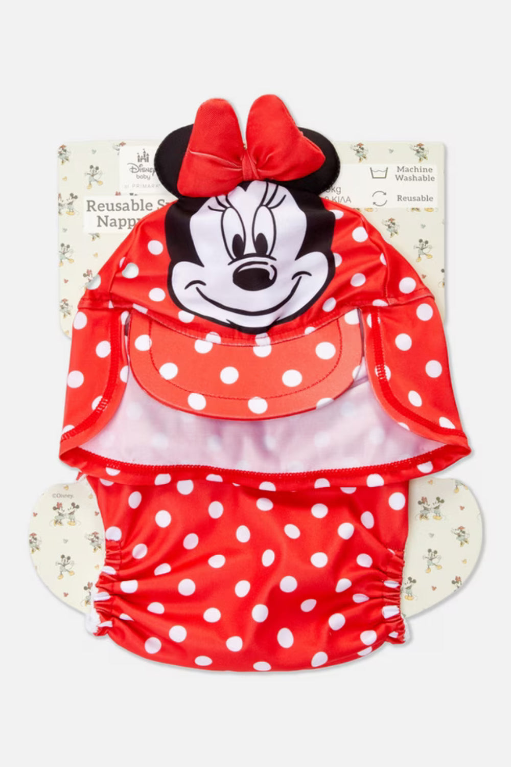 Minnie Mouse reusable swim nappy + hat