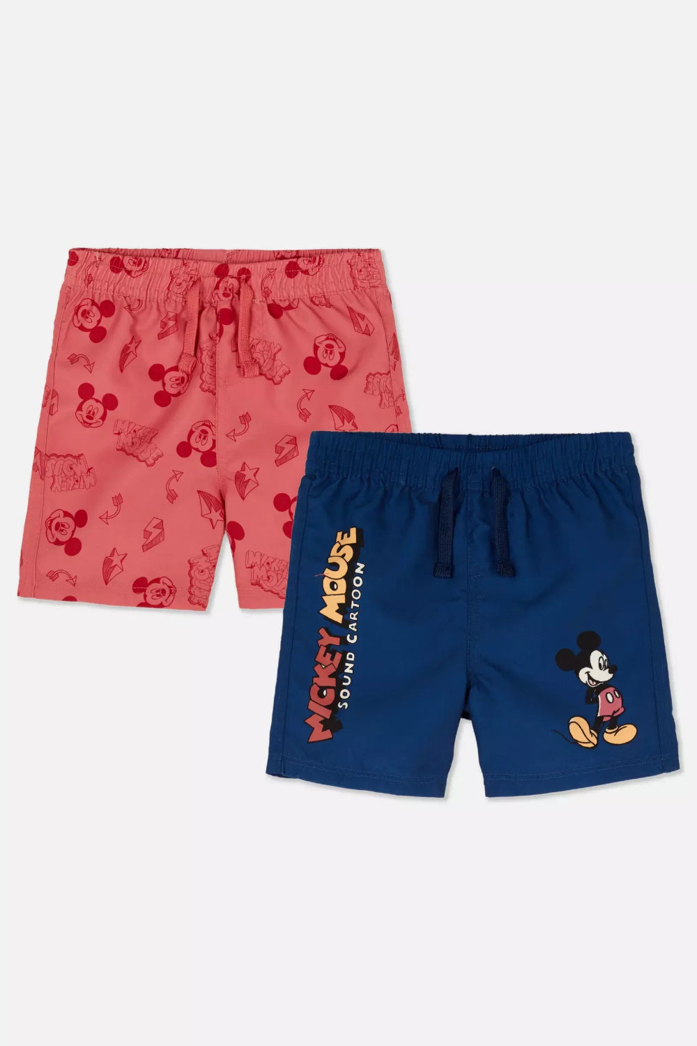 Mickey Mouse - Pack of 2 baby swim shorts