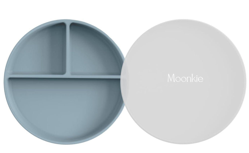 Non-Slip divided Silicone Plate with Lid