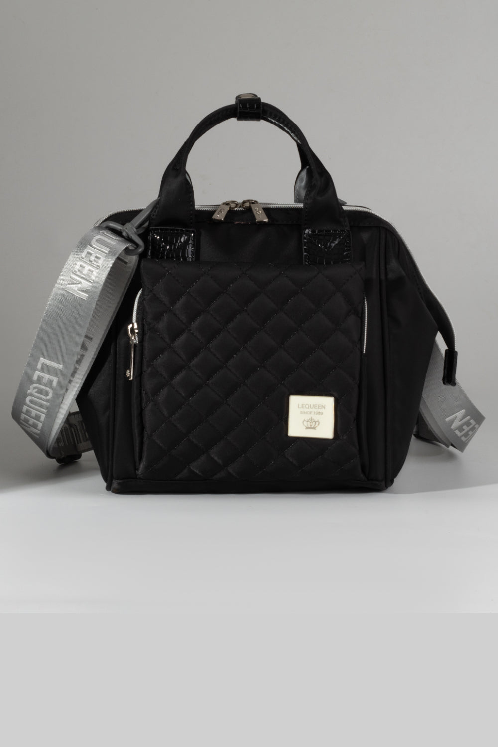 Lequeen Diamond 7TH Edition Mini Mommy Bag - K Cover Black