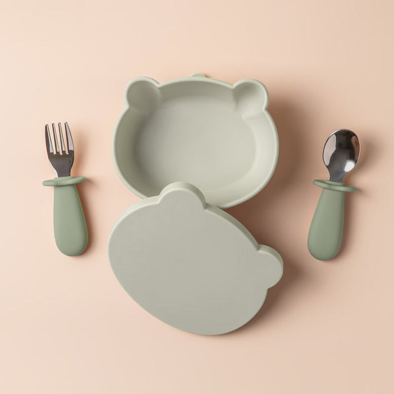 Baby Suction Bowl Set - Green