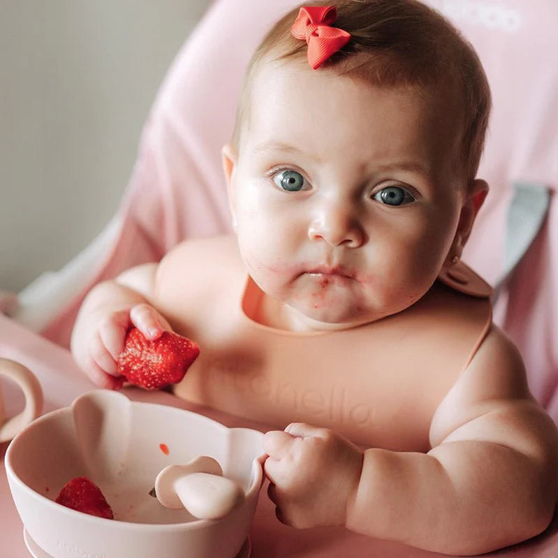 Baby Suction Bowl Set - Pink