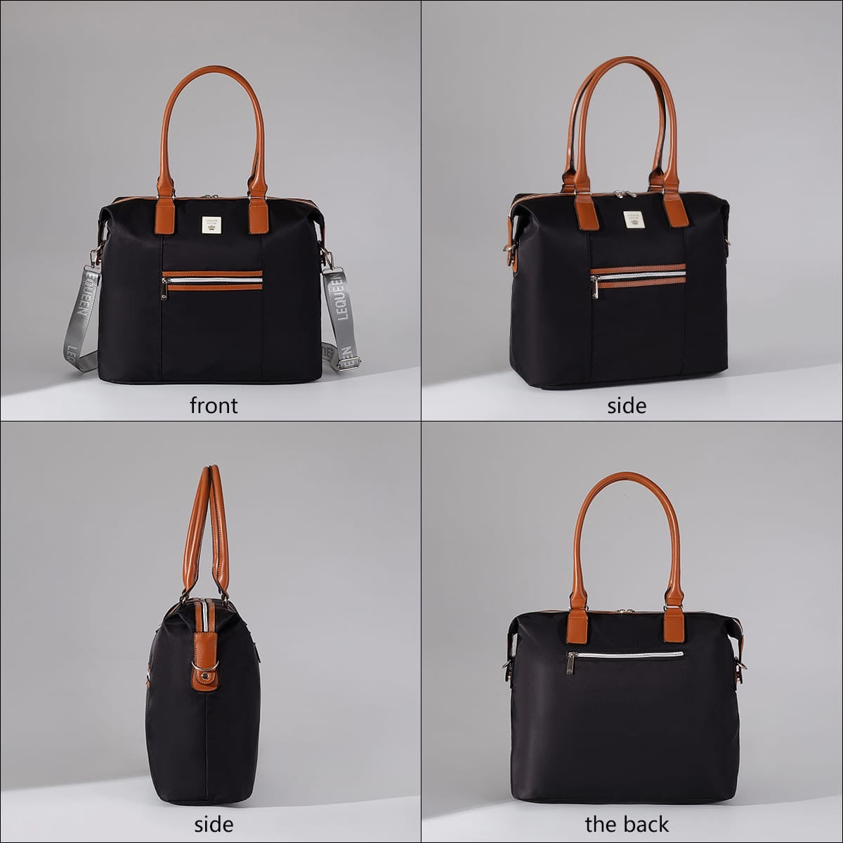 Lequeen Diamond 7TH Edition Waterproof Original Mommy Bag – Shoulder Black - Black